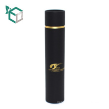 Experienced black color high quality bottle carrier round cylinder wine box
